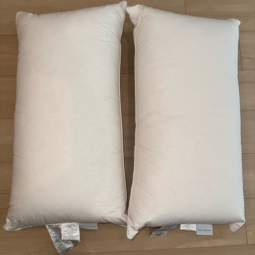 boll & branch king firm down pillows set of 2